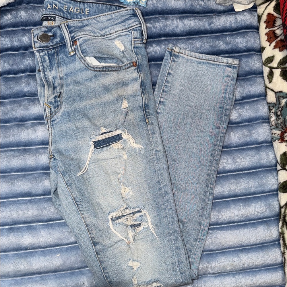 American Eagle Outfitters Light Blue Skinny Jeans
